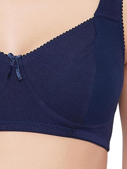 Clovia SoftTouch Women's Cotton Non-Padded Wire-Free Full Coverage Everyday Bra